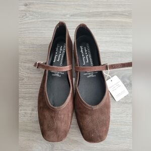 Verderosmarino Suede Mary Jane Loafers Size 8